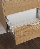 Тумба с раковиной SanVit Мэри-2 90 L в цвете Ral подвесная Желтый глянец арт-kmery902 — фото 3, Тумбы с раковиной