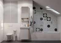 Тумба под раковину Aquaton Кантри 55 Белая глянцевая Дуб верона арт-1A257601AHB20 — фото 6, Тумбы под раковину