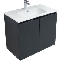 Тумба под раковину Aquanet Алвита New 80 подвесная Антрацит арт-277527 — фото 3, Тумбы под раковину