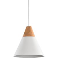 Подвесной светильник Maytoni Pendant Bicones Белый Светлое дерево арт-P359-PL-01-W — фото 3, Подвесные светильники