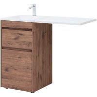 Тумба с раковиной Aquanet Токио 110 L Дуб веллингтон арт-335585 — фото 1, Тумбы с раковиной