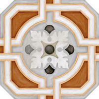 Керамический декор Vives Ceramica Vodevil Octogono Zimer Multicolor 20х20 см арт-25757 — фото 1, Керамическая плитка