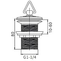 Товар: Донный клапан Frap Хром арт-F64 - фото 8 Донный клапан Frap Хром арт-F64 — фото 8, Донные клапаны