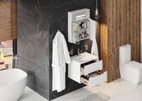 Тумба под раковину Onika Айленд 60.13 подвесная Белая арт-106114 — фото 7, Тумбы под раковину