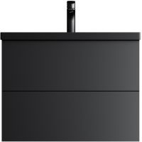 Тумба под раковину AM.PM Gem 75 подвесная Черная матовая арт-M90FHX07522BM — фото 1, Тумбы под раковину