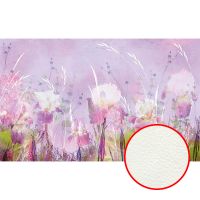 Фреска Ortograf Цветы 30574 Фактура флок FLK Флизелин (4,4*2,7) Сиреневый, Цветы арт-30574 (флок FLK) — фото 1, Фрески