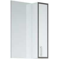 Зеркало со шкафом Corozo Спектр 50 Серое Белое арт-SD-00000708 — фото 2, Зеркальные шкафы в ванную