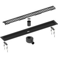 Душевой лоток Timo Drain System 70 с Черной матовой решеткой арт-DS230107/03 — фото 1, Душевые лотки