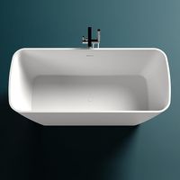 Ванна из искусственного камня Salini Agatha 180х80 Белая матовая арт-100221M — фото 5, Ванны из искусственного камня