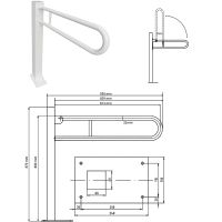 Поручень Bemeta Help Белый арт-301107604 — фото 3, Поручни для ванной
