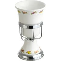 Стакан для зубных щеток Migliore Provance Хром Белый арт-17679 — фото 1, Стаканы для зубных щеток