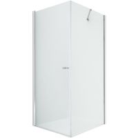 Душевой уголок New Trendy New Soleo Chrome 90x110 профиль Хром стекло прозрачное арт-D-0141A/D-0150B — фото 1, Прямоугольные душевые уголки