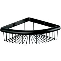 Полка корзина Frap угловая Черная матовая арт-F352-6 — фото 1, Полки для ванной и душа