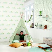 Товар: Обои детские Casadeco Rose Nino Винил на флизелине (0,53*10,05) Голубой/Зеленый, Животные арт-85536132 - фото 2 Обои детские Casadeco Rose Nino Винил на флизелине (0,53*10,05) Голубой/Зеленый, Животные арт-85536132 — фото 2, Обои для стен