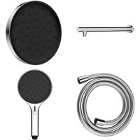 Комплект верхнего и ручного душа Vincea Inspire Хром арт-VSHH-3I2AHCH — фото 1, Встраиваемые душевые комплекты