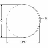 Зеркало SanVit Арт 100 с подсветкой с инфракрасным выключателем арт-zart100 — фото 4, Зеркала в ванную комнату