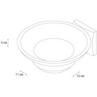 Мыльница Grampus Ocean Хром арт-GR-2008 — фото 2, Мыльницы
