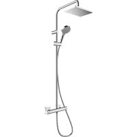 Товар: Душевая система Hansgrohe Vernis Shape Showerpipe с термостатом Хром арт-26286000 - фото 1 Душевая система Hansgrohe Vernis Shape Showerpipe с термостатом Хром арт-26286000 — фото 1, Душевые стойки