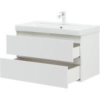 Тумба с раковиной Aquanet Вега 90 подвесная Белый глянец арт-327998 — фото 7, Тумбы с раковиной