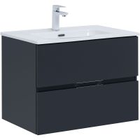 Тумба под раковину Aquanet Алвита New 70 подвесная Антрацит арт-303908 — фото 1, Тумбы под раковину