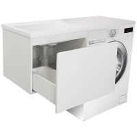 Тумба с раковиной Эстет Dallas Luxe 100 L подвесная Белая арт-ФР-00002321 — фото 3, Тумбы с раковиной