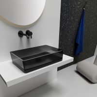 Раковина-чаша Abber Kristall 60 Черная арт-AT2803Onyx — фото 3, Раковины накладные