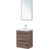 Тумба под раковину Aquanet Нота New 50 подвесная Дуб веллингтон табак арт-334190 — фото 11, Тумбы под раковину