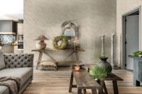 Обои LOYMINA Hygge III Dacha Флизелин (1*10,05) Бежевый/Коричневый, Абстракция/Полоса арт-Hg22 002/1 — фото 3, Обои для стен