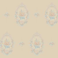 Обои Milassa Joli Флизелин (1*10,05) Бежевый, Медальоны/Цветы арт-Joli1 018 — фото 1, Обои для стен