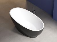 Акриловая ванна Abber 165х80 Черная без гидромассажа арт-AB9207MB — фото 3, Акриловые ванны