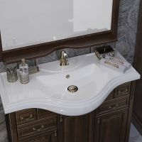 Зеркало Opadiris Риспекто 105 Орех антикварный с выключателем арт-00-00007049 — фото 4, Зеркала в ванную комнату