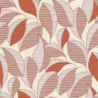 Обои Lutece Les Essentiels Винил на флизелине (0,53*10,05) Бежевый/Красный/Оранжевый, Листья арт-51210205 — фото 1, Обои для стен