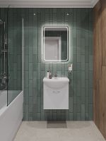 Тумба с раковиной Orange Лайт 45 подвесная Белый глянец арт-LRA-45TUW+RA — фото 5, Тумбы с раковиной