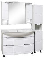 Тумба под раковину Runo Стиль 105 Белая арт-00000001118 — фото 3, Тумбы под раковину