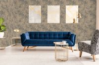 Обои Grandeco Elementum Винил на флизелине (0,53*10,05) Серый/Коричневый, Штукатурка арт-EE 1202 — фото 3, Обои для стен