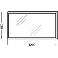 Зеркало Jacob Delafon 120 с подсветкой с подогревом и ИК-выключателем арт-EB1444-NF — фото 3, Зеркала в ванную комнату
