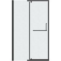 Душевая дверь Grossman Pragma 110 профиль Черный матовый стекло шиншилла арт-100.K33.03.110.21.02 — фото 1, Распашные душевые двери