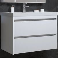 Тумба под раковину Opadiris Фреш 80 подвесная Белая арт-00-00007087 — фото 1, Тумбы под раковину