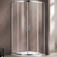 Душевой уголок Vincea Garda 100x100 профиль Хром стекло прозрачное арт-VSQ-1G100CL — фото 1, Душевые уголки четверть круга