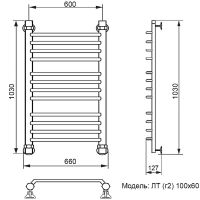 Товар: Водяной полотенцесушитель Ника Trapezium ЛТ (Г2) 100/60 Хром арт-ЛТ Г2 100/60 - фото 2 Водяной полотенцесушитель Ника Trapezium ЛТ (Г2) 100/60 Хром арт-ЛТ Г2 100/60 — фото 2, Водяные полотенцесушители
