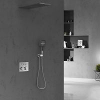 Душевая система Vincea с термостатом Хром арт-VSFW-401TCH — фото 2, Встраиваемые душевые комплекты