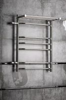 Водяной полотенцесушитель Тругор Браво 3 П ПМ L 80x40 с полкой Хром арт-Браво3/ПМ508040Плев — фото 2, Водяные полотенцесушители