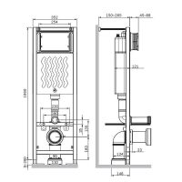Инсталляция AM.PM ErgoFit для унитаза без клавиши смыва арт-I012711 — фото 2, Инсталляции для унитазов