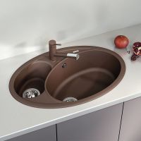 Кухонная мойка Florentina Селена-780 Антрацит арт-20.265.E0780.302 — фото 2, Кухонные мойки