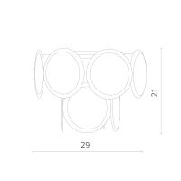 Настенный светильник Divinare Chloe Дымчатый Хром арт-7566/02 AP-1 — фото 4, Бра