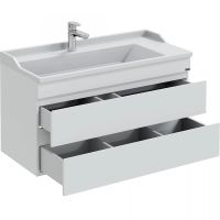 Тумба под раковину СанТа Марс 100 подвесная Белый арт-700299 — фото 2, Тумбы под раковину