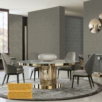 Обои Decori-Decori Parma Винил на флизелине (1,06*10,05) Бежевый/Золото, Дамаск арт-83355 — фото 2, Обои для стен