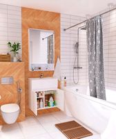 Товар: Тумба с раковиной 1MarKa Mira 60 подвесная Белая глянцевая арт-У75328 - фото 3 Тумба с раковиной 1MarKa Mira 60 подвесная Белая глянцевая арт-У75328 — фото 3, Тумбы с раковиной