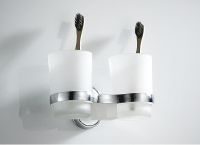 Стакан для зубных щеток Haiba двойной Хром арт-HB1908 — фото 7, Стаканы для зубных щеток