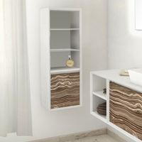 Шкаф пенал SanVit Стайл 32 в цвете Ral подвесной Желтый глянец арт-pstyle — фото 2, Пеналы для ванной комнаты